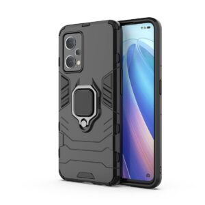 Realme 9 Serie Stilvolle Handyhülle mit schwarzem Ring