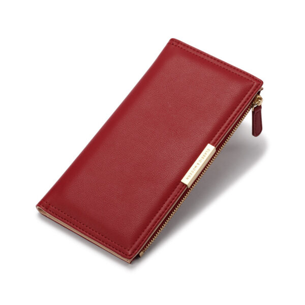 Geldbörsen Und Taschen Mode Einfarbig PU Geldbörse Universal #3914 – Bild 2