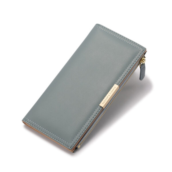 Geldbörsen Und Taschen Mode Einfarbig PU Geldbörse Universal #3914 – Bild 4